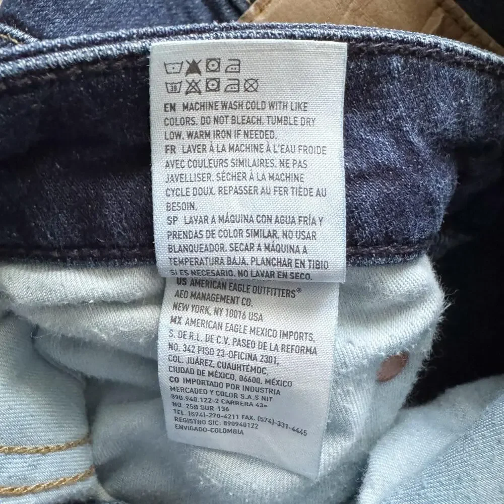 American Eagle Outfitters Men's Straight Jeans - Dark Blue - Picture 13 of 15